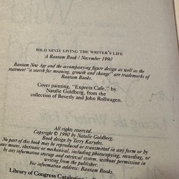 Wild Mind : Living the Writer's Life by Natalie Goldberg (1990, Trade Paperback) - Picture 6 of 6